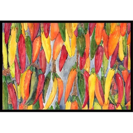 Jensendistributionservices 18 x 27 In. Hot Peppers Indoor or Outdoor Mat MI951172